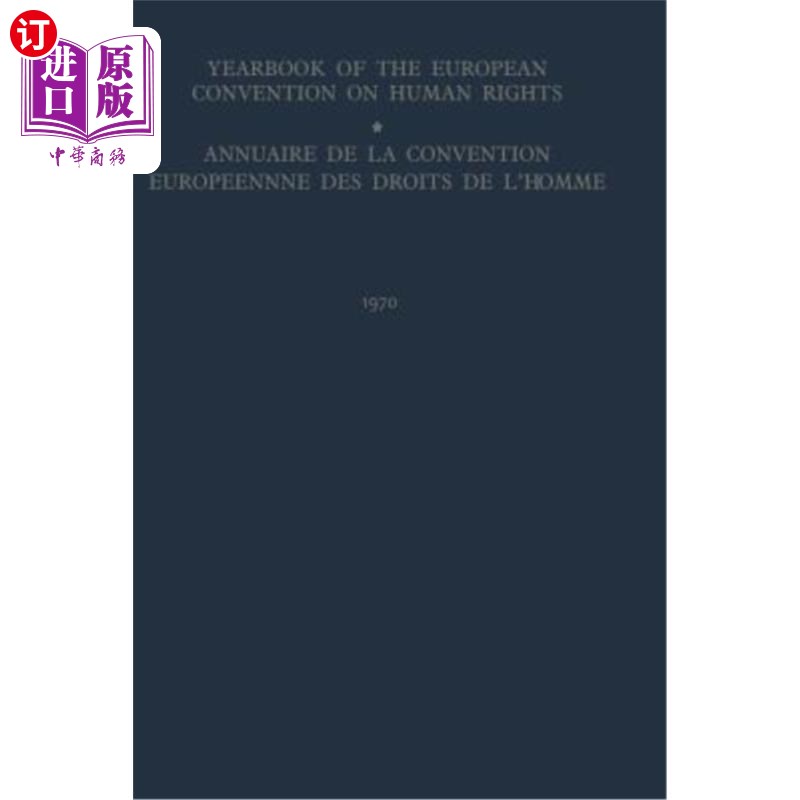 海外直订Yearbook of the European Convention on Human Rights / Annuaire de la Convention  《欧洲人权公约年鉴》/《欧