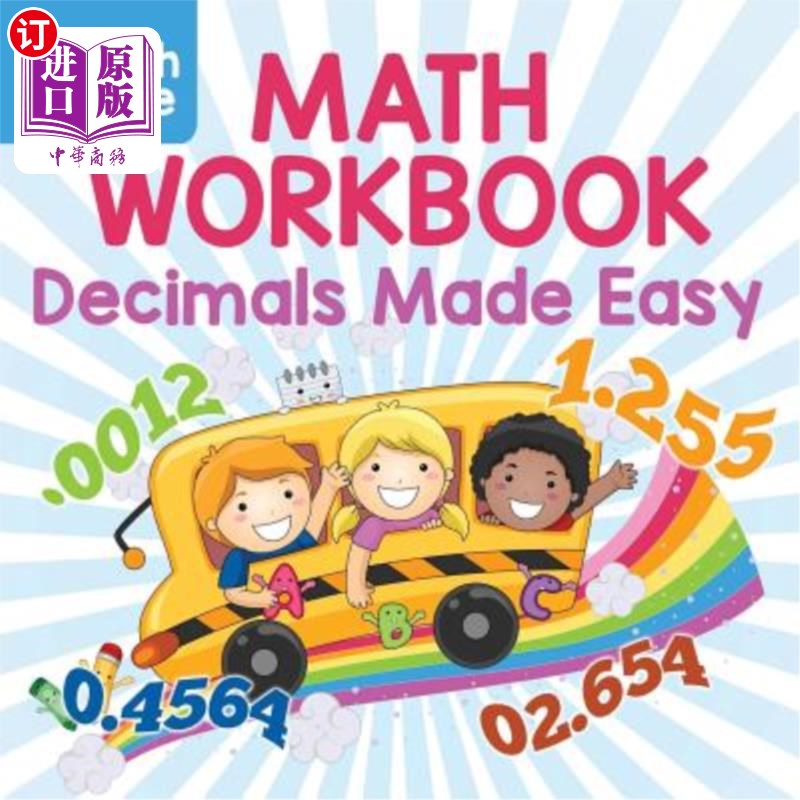 海外直订Fourth Grade Math Workbook: Decimals Made Easy