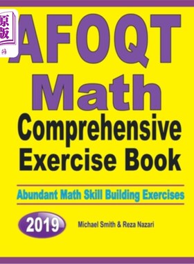 海外直订AFOQT Math Comprehensive Exercise Book: Abundant Math Skill Building Exercises AFOQT数学综合练习本：丰富的