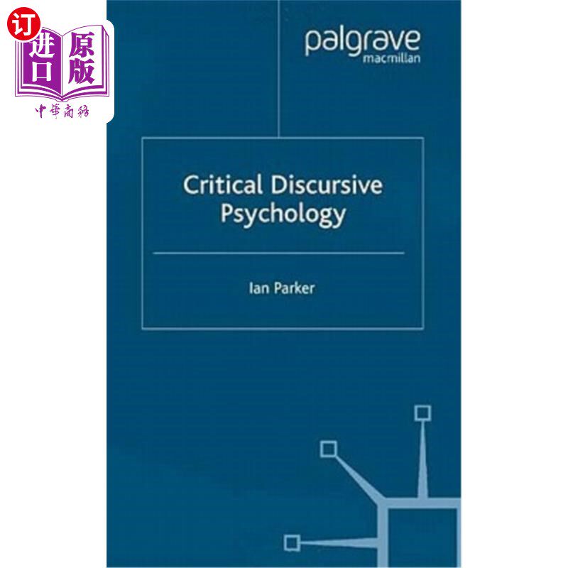 海外直订Critical Discursive Psychology 批判话语心理学
