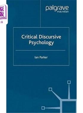 海外直订Critical Discursive Psychology 批判话语心理学