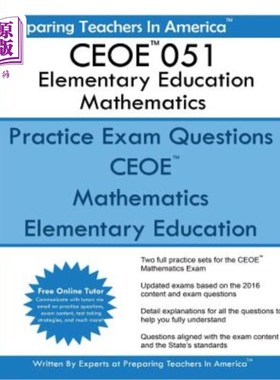 海外直订CEOE Elementary Education 051 Mathematics: Certification Examinations for Oklaho CEOE基础教育05