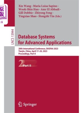 海外直订Database Systems for Advanced Applications 高级应用数据库系统