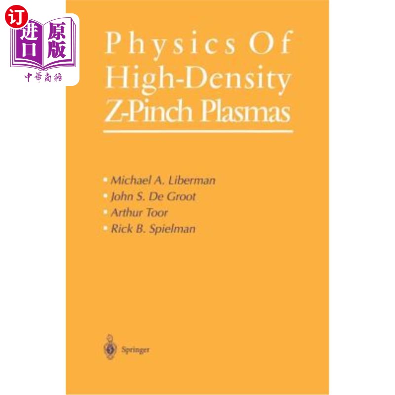 海外直订Physics of High-Density Z-Pinch Plasmas 高密度Z箍缩等离子体物理学