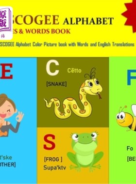 海外直订My Muscogee Alphabet Book: Creek Alphabet/ Muskogee/Muskokee Alphabet/ Mvskoke,  我的马斯科基字母书：克里克