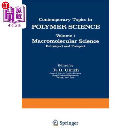 海外直订Macromolecular Science: Retrospect and Prospect 大分子科学:回顾与展望