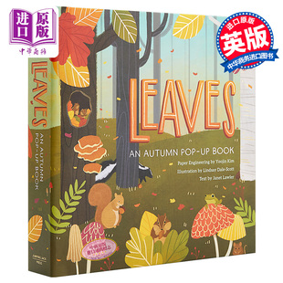 Kim Pop 树叶 中商原版 Scott 四季 Dale Autumn 立体书系列 英文原版 Book 插画师Lindsay 纸艺设计师Yoojin Leaves
