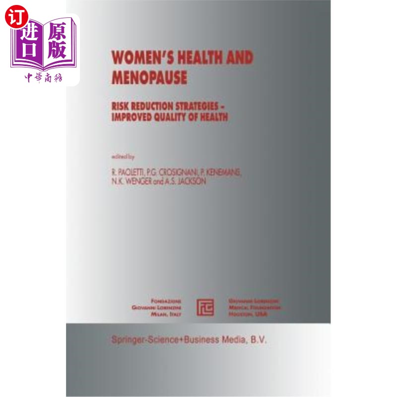 海外直订Women's Health and Menopause: Risk Reduction Strategies -- Improved Quality of H 女性健康与更年期:降低风险