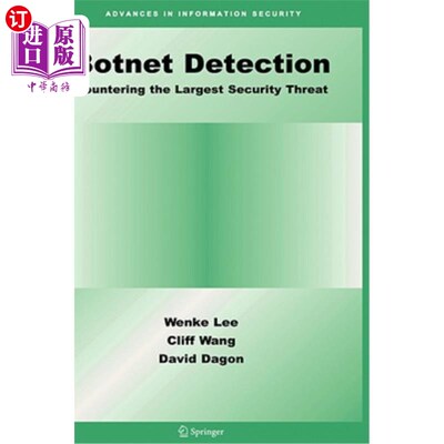 海外直订Botnet Detection: Countering the Largest Security Threat 僵尸检测：应对最大的安全威胁