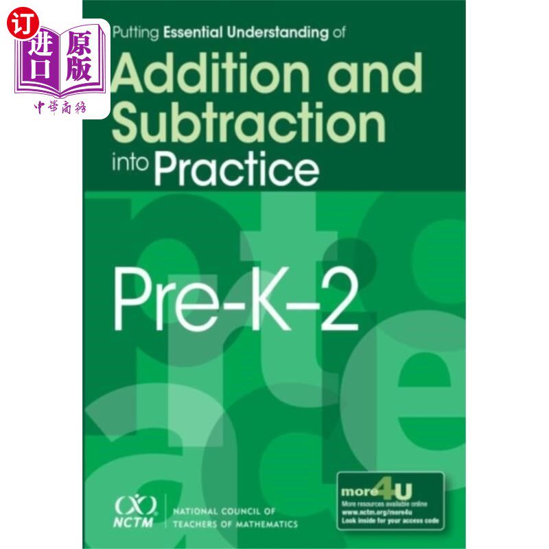 海外直订Putting Essential Understanding of Addition and ... 把对加减法的基本理解付诸实践，Pre-K-2