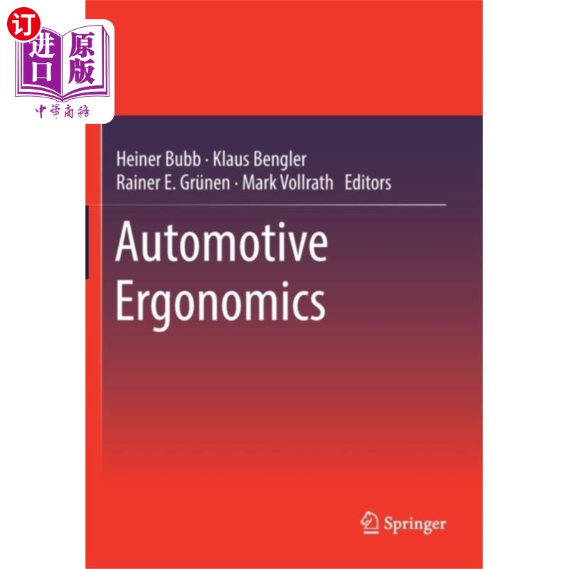 海外直订古英语 Automotive Ergonomics 汽车人机工程学