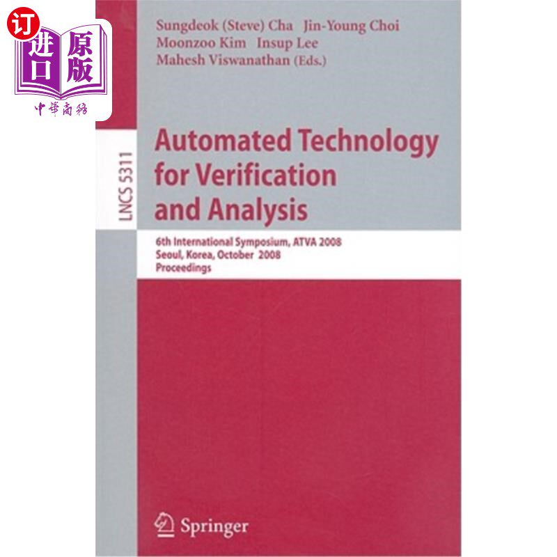 海外直订Automated Technology for Verification and Analysis 验证与分析自动化技术
