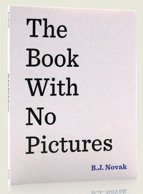 没有图片的书 英文原版 亚马逊|The Book With No Pictures|B. J. Novak (作者) 幽默故事书 纽约时报畅销书