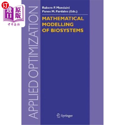 海外直订Mathematical Modelling of Biosystems 生物系统的数学模型