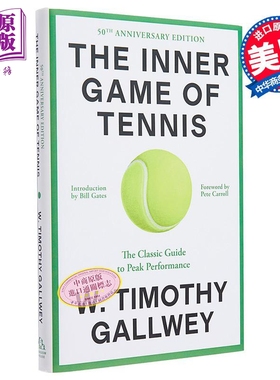 身心合一的奇迹力量 50周年版 The Inner Game of Tennis 英文原版 W Timothy Gallwey 人文社科 心理学【中商原版】