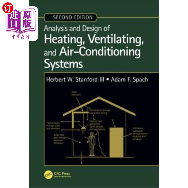 海外直订Analysis and Design of Heating, Ventilating, and Air-Conditioning Systems, Secon 供暖、通风和空调系统的分析
