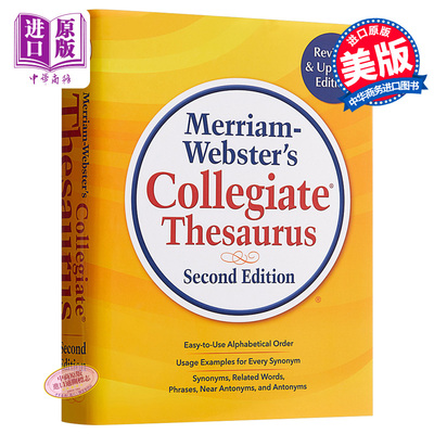 预售 Merriam-Websters Collegiate Thesaurus 英文原版 麦林韦氏大学词源【中商原版】