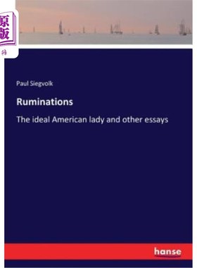 海外直订Ruminations 反刍