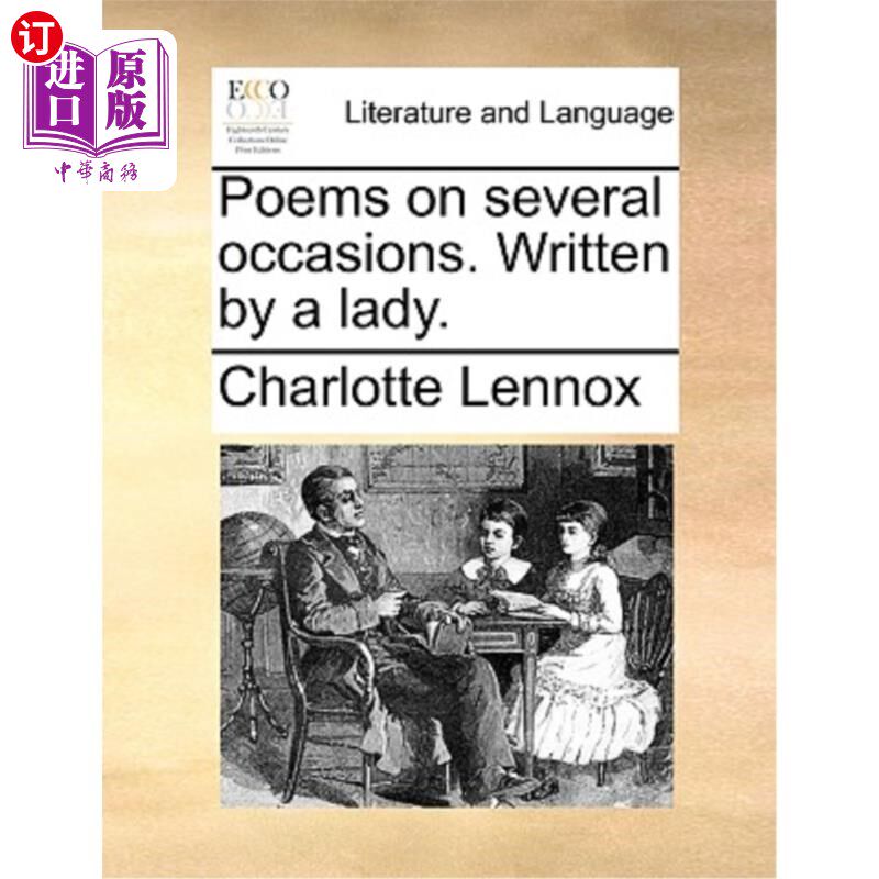海外直订Poems on Several Occasions. Written by a Lady. 《几首诗》一位女士写的。
