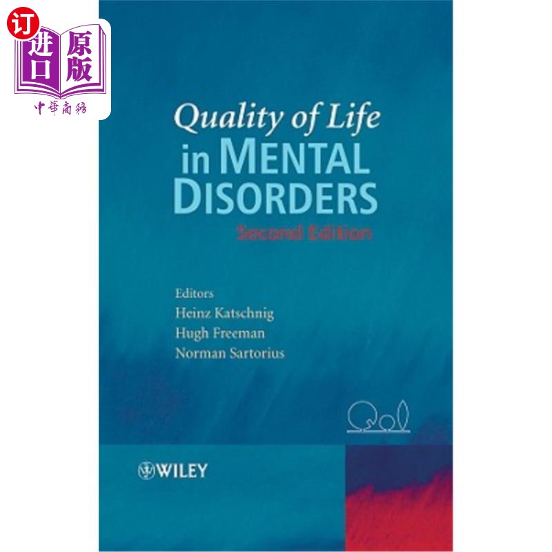 海外直订医药图书Quality of Life in Mental Disorders 精神障碍患者的生活质量