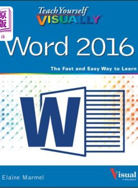 海外直订Teach Yourself Visually Word 2016 教自己视觉单词2016