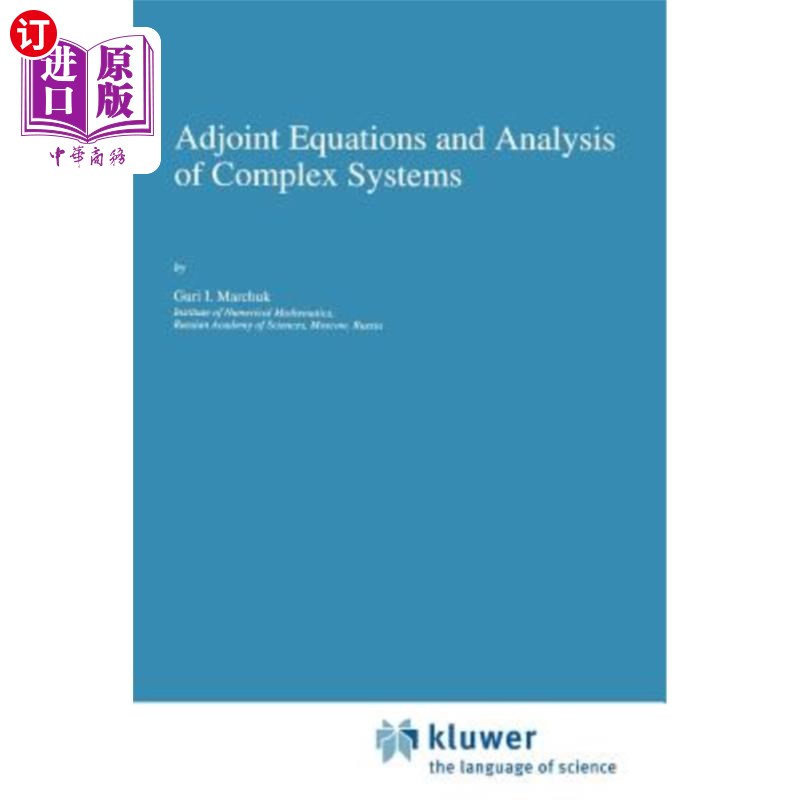 海外直订Adjoint Equations and Analysis of Complex Systems 伴随方程与复杂系统分析