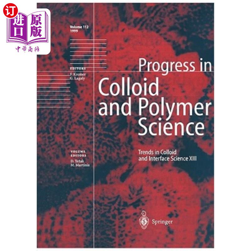 海外直订Trends in Colloid and Interface Science XIII 胶体与界面科学进展
