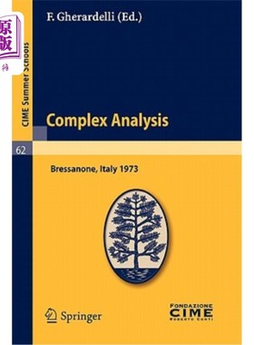 海外直订Complex Analysis: Lectures Given at a Summer School of the Centro Internazionale 复杂分析：在布列萨诺（Bolz