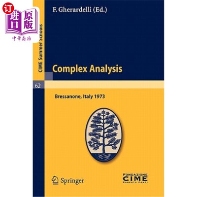 海外直订Complex Analysis: Lectures Given at a Summer School of the Centro Internazionale 复杂分析：在布列萨诺（Bolz