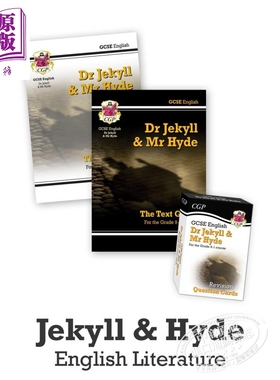 现货 英国CGP原版 GCSE Catch-Up Essentials English Literature Jekyll & Hyde 英国文学：变身怪医 备考教辅三册 含答案