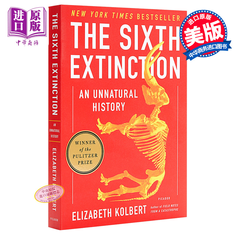 现货 【中商原版】英文原版 The Sixth Extinction 大灭绝时代 普利策奖 年度好书 Elizabeth Kolbert 书籍/杂志/报纸 原版其它 原图主图