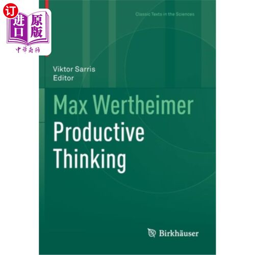 海外直订Max Wertheimer Productive Thinking 马克思·韦特海默创造性思维