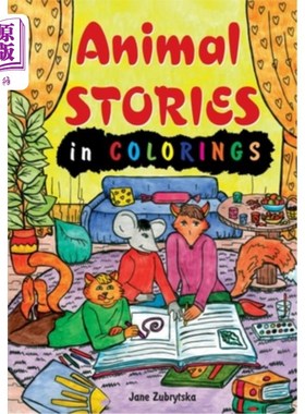 海外直订Animal Stories in Colorings 彩色动物故事
