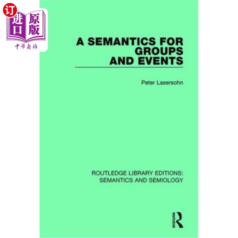 海外直订A Semantics for Groups and Events 组和事件的语义
