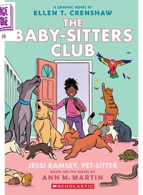 预售 保姆俱乐部18 宠物保姆杰西拉姆齐 the Baby-Sitters Club 英文原版 Ellen T Crensha 漫画小说【中商原版】
