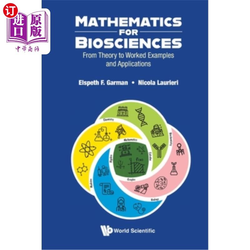 海外直订Mathematics for Biosciences: From Theory to Worked Examples and Applications 生物科学数学：从理论到实例和应