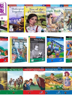 Global ELT英语分级读物 A1-C1级别合集 配音频和练习答案 英文名著阅读 英文原版进口 English Readers【中商原版】