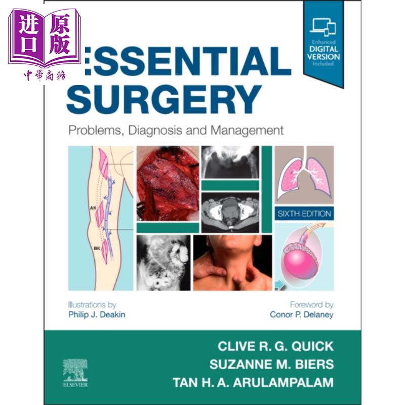基本手术 第6版 英文原版 Essential Surgery 英国MRCS考试课程 Clive Quick Suzanne Biers Tan Arulampalam【中商原版】Els