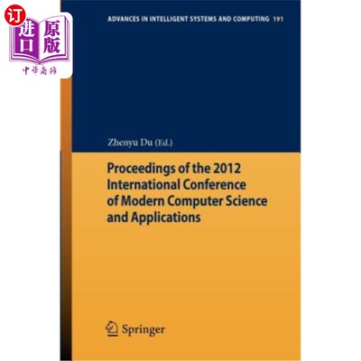 海外直订Proceedings of the 2012 International Conference of Modern Computer Science and  2012年现代计算机科学与应用