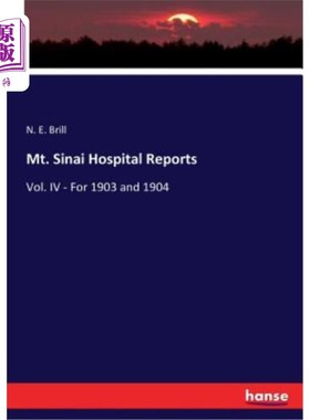 海外直订医药图书Mt. Sinai Hospital Reports 西奈山医院报告