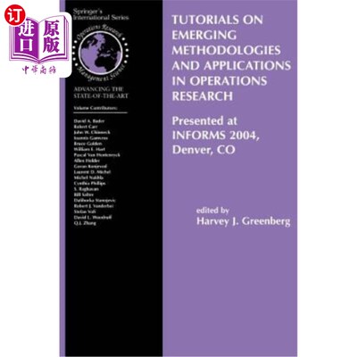 海外直订Tutorials on Emerging Methodologies and Applications in Operations Research: Pre 运筹学新兴方法和应用教程：