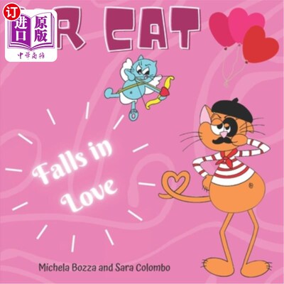 海外直订Mr. Cat Falls in Love: Imparare l'inglese con lo Storytelling per bambini della  猫先生恋爱了:通过讲小学儿