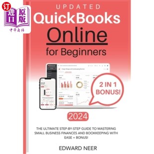 海外直订Quickbooks Online for Beginners 2024 (UPDATED): The Ultimate Step-by-Step Guide  Quickbooks