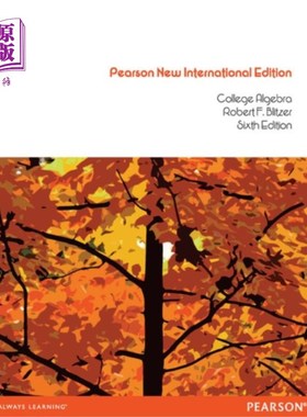 海外直订College Algebra Pearson New International Edition, plus MyMathLab without eText 大学代数皮尔逊新国际版，加上我