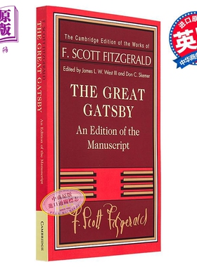 剑桥学术版本系列 了不起的盖茨比 手稿版 The Great Gatsby Manuscript 英文原版 F Scott Fitzgerald【中商原版】