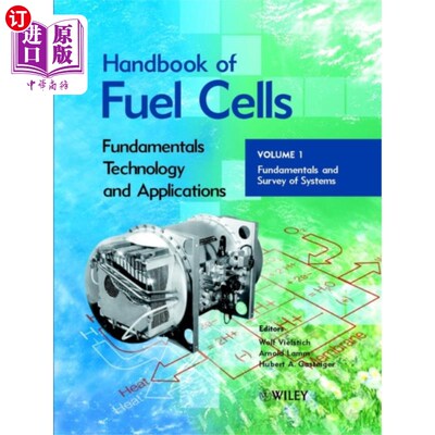 海外直订Handbook of Fuel Cells - Fundamentals, Technolog... 燃料电池手册-基础，技术，应用