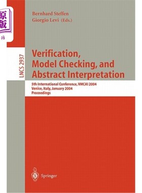 海外直订Verification, Model Checking, and Abstract Interpretation: 5th International Con 模型检验与抽象解释:第5届国