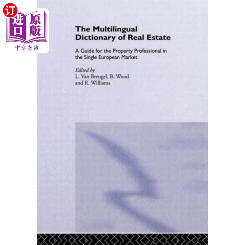 海外直订Multilingual Dictionary of Real Estate 多语种房地产词典