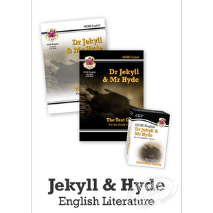 现货 英国CGP原版 GCSE Catch-Up Essentials English Literature Jekyll & Hyde 英国文学：变身怪医 备考教辅三册 含答案