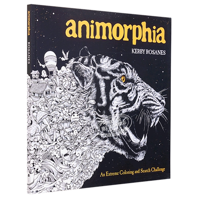 幻兽之国 填色寻物 Animorphia An Extreme Coloring and Search Challenge 英文原版 Kerby Rosanes 绘本【中商原版】